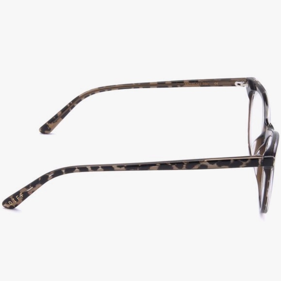 DIFF Jade Bluelight Glasses Dark Cheetah Frames - Picture 4 of 7